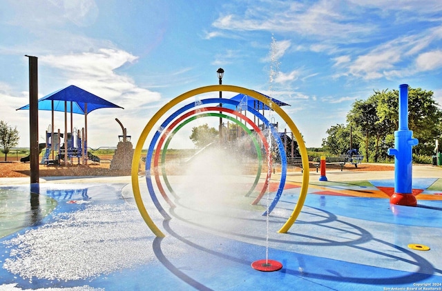 view of community jungle gym
