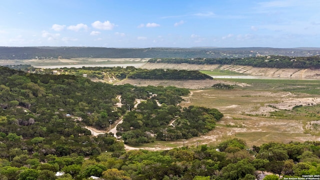 aerial view with a rural view