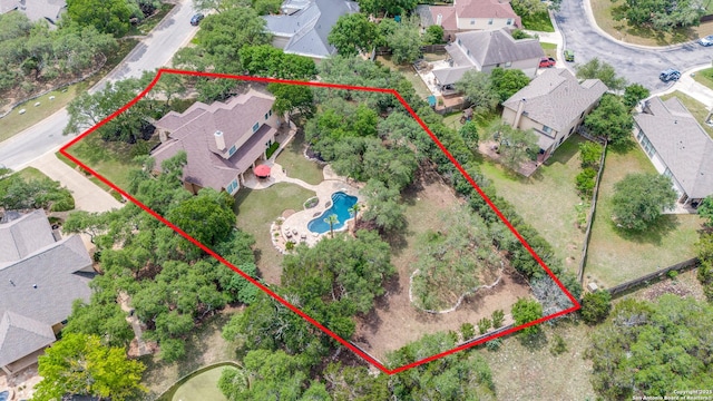 831 Fawnway, San Antonio, TX 78260 - aerial view with a residential view