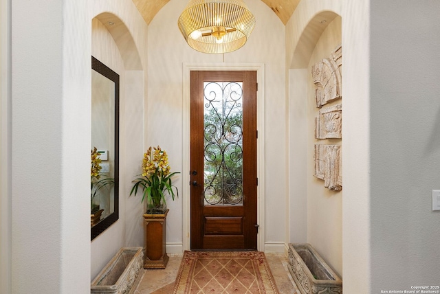 doorway with baseboards