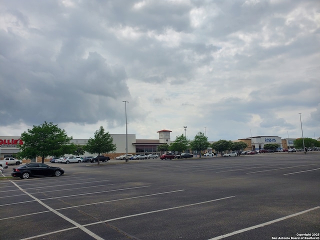view of uncovered parking lot