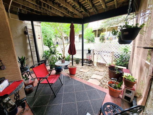 view of sunroom / solarium
