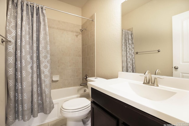 723 Decathlon, San Antonio, TX 78245 - bathroom featuring toilet, vanity, and shower / tub combo with curtain