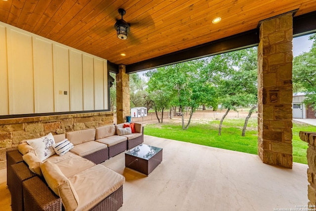 view of patio / terrace with outdoor lounge area