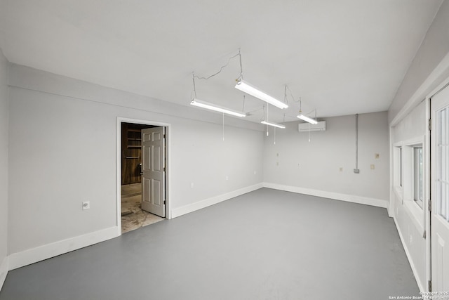 basement with baseboards
