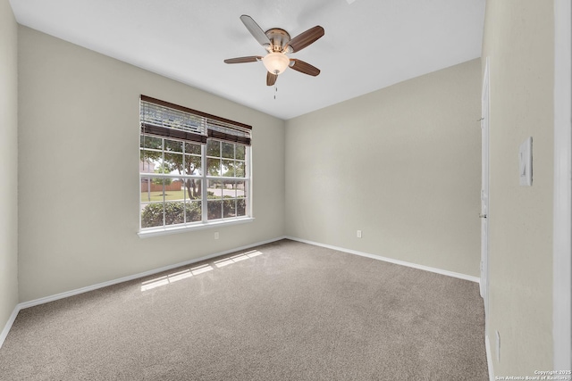 12739 Gruene Pass, San Antonio, TX 78253 - carpeted spare room featuring ceiling fan and baseboards