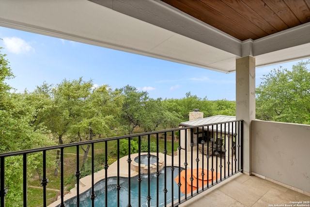 view of balcony