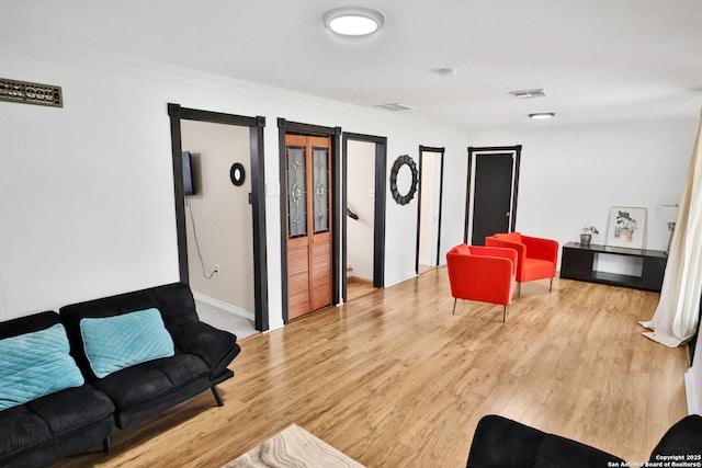 community lobby with visible vents