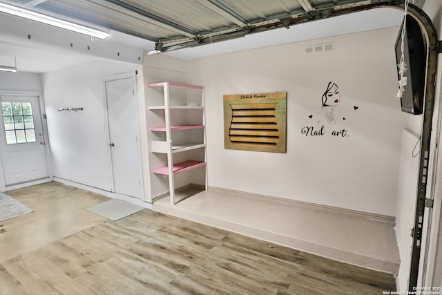 interior space featuring visible vents