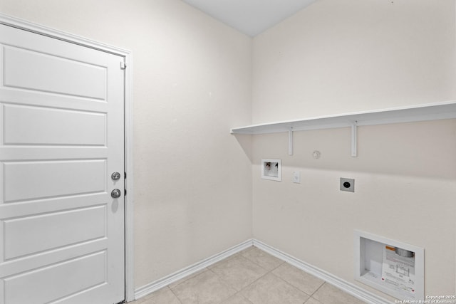 4650 Trevor Way, San Antonio, TX 78217 - washroom with hookup for an electric dryer, washer hookup, laundry area, baseboards, and gas dryer hookup