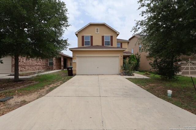 4326 Safe Hbr, San Antonio, TX 78244 - traditional home featuring an attached garage, stucco siding, and concrete driveway