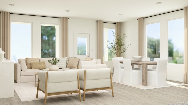 view of sunroom