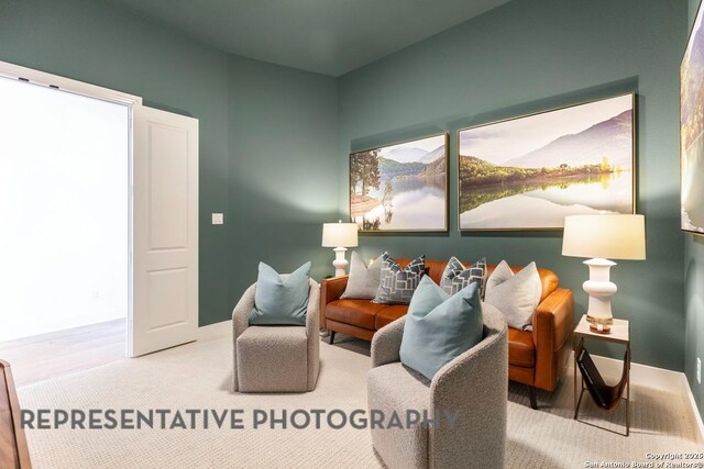 349 Hulda, New Braunfels, TX 78130 - living area with baseboards and carpet