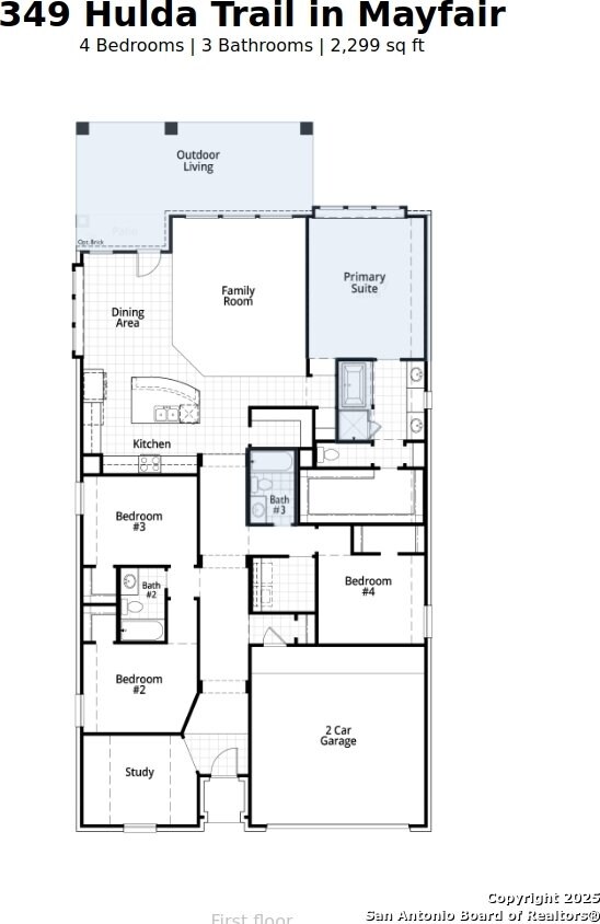 349 Hulda, New Braunfels, TX 78130 - floor plan