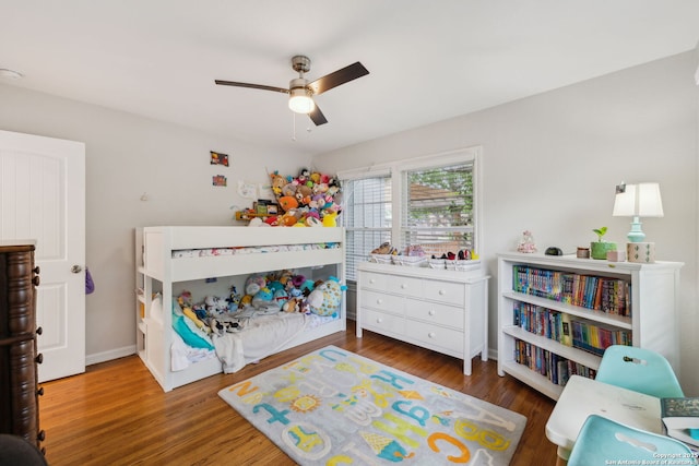 1013 Ivy Ln, San Antonio, TX 78209 - bedroom with ceiling fan and wood finished floors