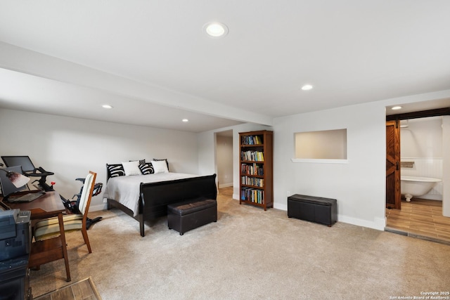 1013 Ivy Ln, San Antonio, TX 78209 - carpeted bedroom featuring recessed lighting and baseboards