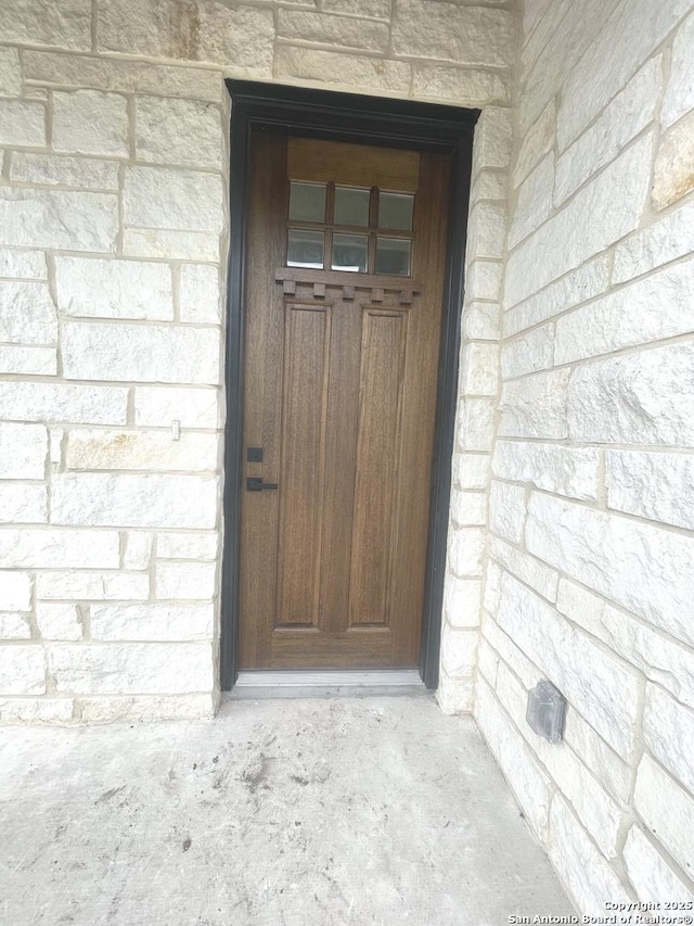 view of exterior entry