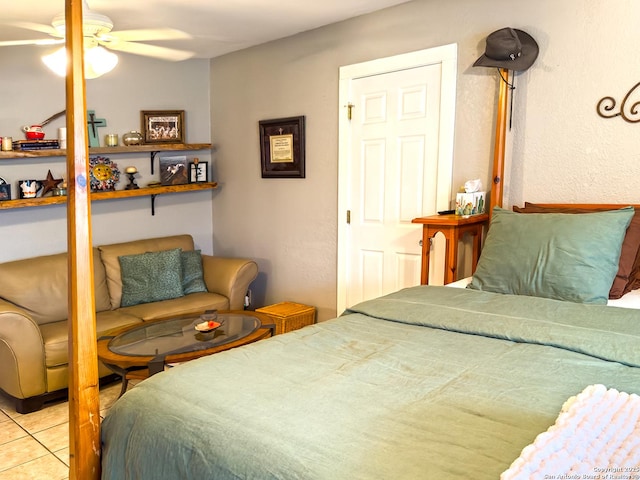702 Schubert, Fredericksburg, TX 78624 - bedroom with tile patterned flooring