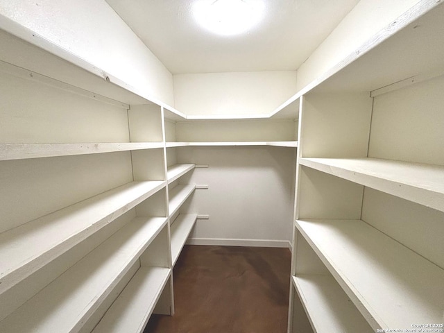view of storage area