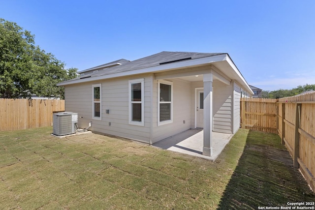 4770 Pico Pico St, San Antonio, TX 78222 - back of property with a patio and cooling unit