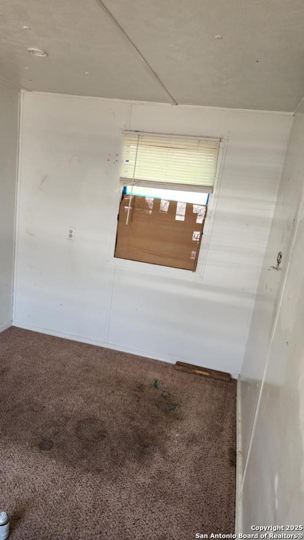 unfurnished room featuring carpet