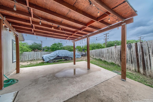 view of patio / terrace featuring a fenced backyard
