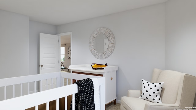 bedroom featuring carpet flooring