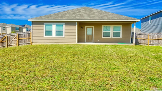 13406 Flower Pond, Saint Hedwig, TX 78152 - back of house with a yard, a patio, and a fenced backyard