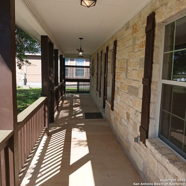 exterior space featuring a porch