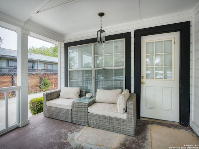 view of sunroom / solarium