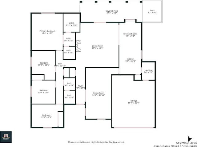 8422 Timber Crst, San Antonio, TX 78250 - floor plan