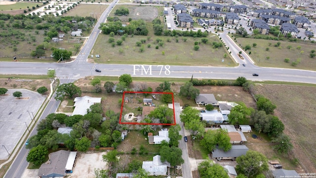 birds eye view of property featuring a residential view