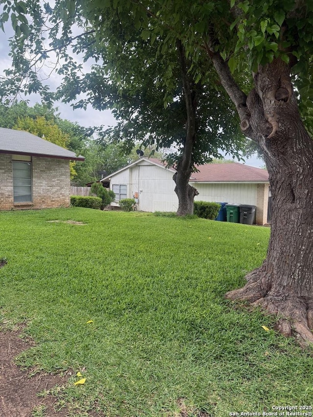 1074 Honeytree St, San Antonio, TX 78245 - view of yard