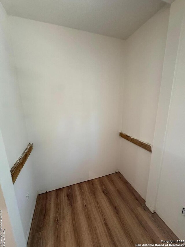 spacious closet featuring wood finished floors