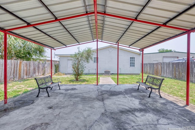 view of patio / terrace with fence