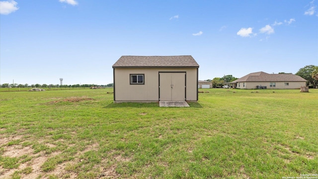 view of shed