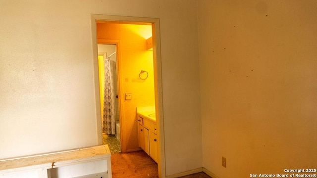 full bathroom with a shower with curtain