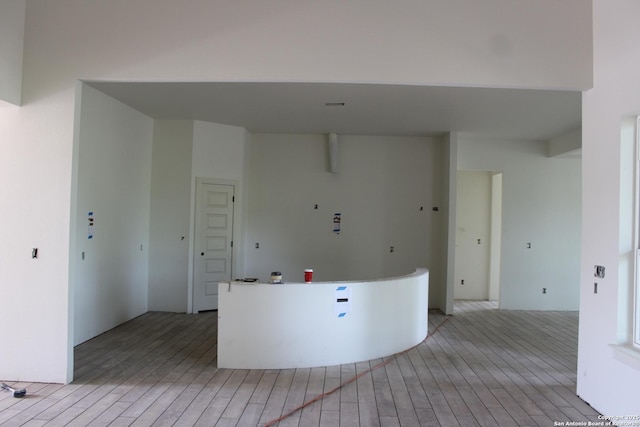 kitchen featuring light wood-style flooring