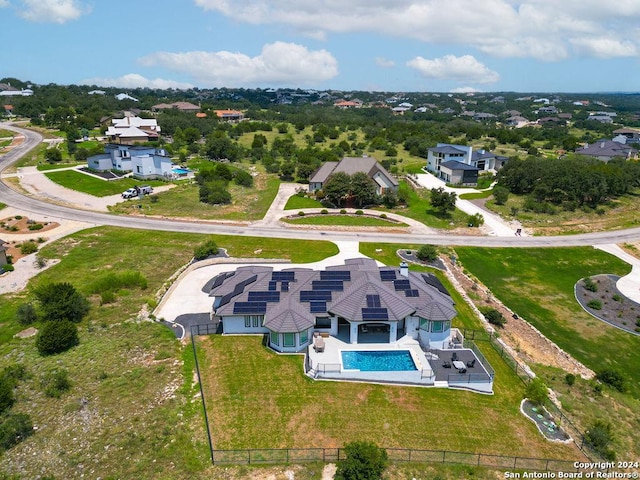 drone / aerial view featuring a residential view