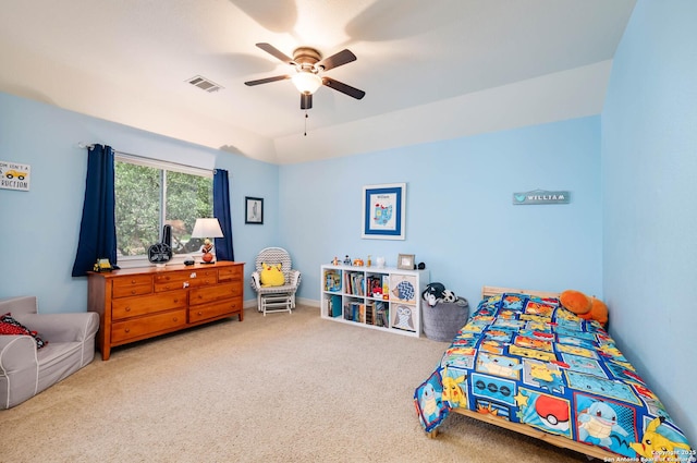 18607 Double Frk, San Antonio, TX 78258 - carpeted bedroom featuring visible vents and a ceiling fan