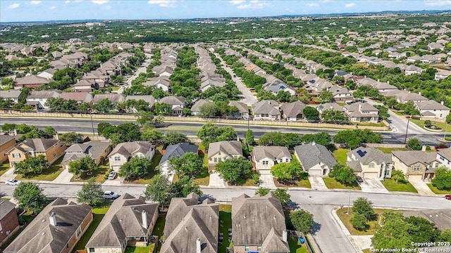aerial view featuring a residential view
