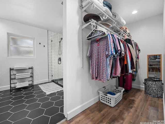 23 Sunrise, Pleasanton, TX 78064 - spacious closet featuring wood finished floors