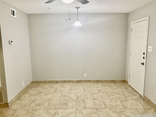 4949 Hamilton Wolfe Unit 8104, San Antonio, TX 78229 - unfurnished room with a ceiling fan, baseboards, and visible vents