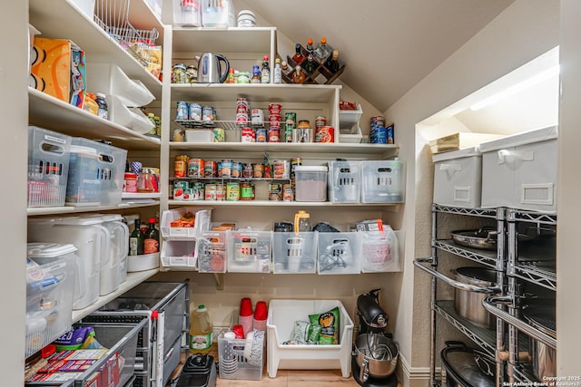 view of storage area