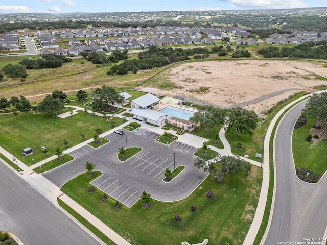 aerial view featuring a residential view