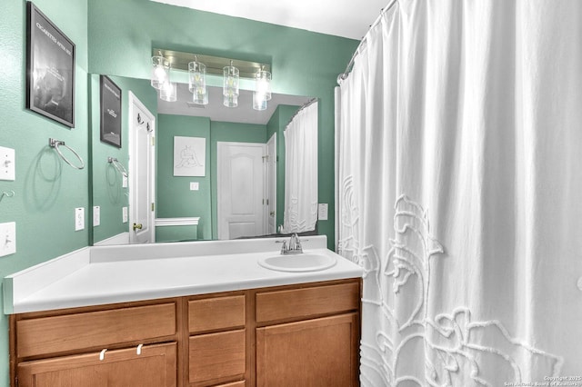 full bathroom with vanity
