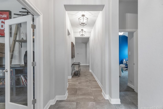 hall with baseboards
