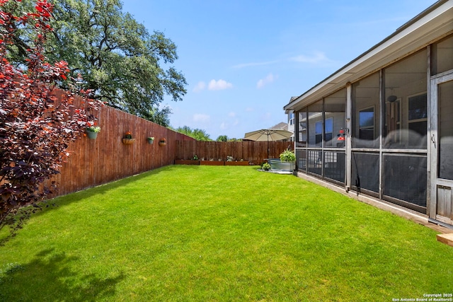 7914 Blackhawk Pass, San Antonio, TX 78253 - view of yard featuring a sunroom
