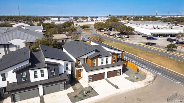 aerial view featuring a residential view