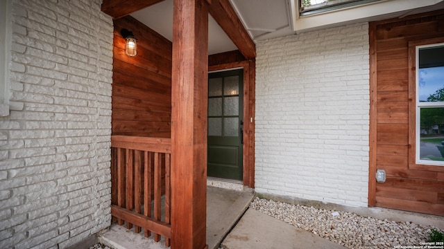 5806 Gillis, San Antonio, TX 78240 - doorway to property with brick siding